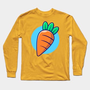 Carrot Vegetable Cartoon Long Sleeve T-Shirt